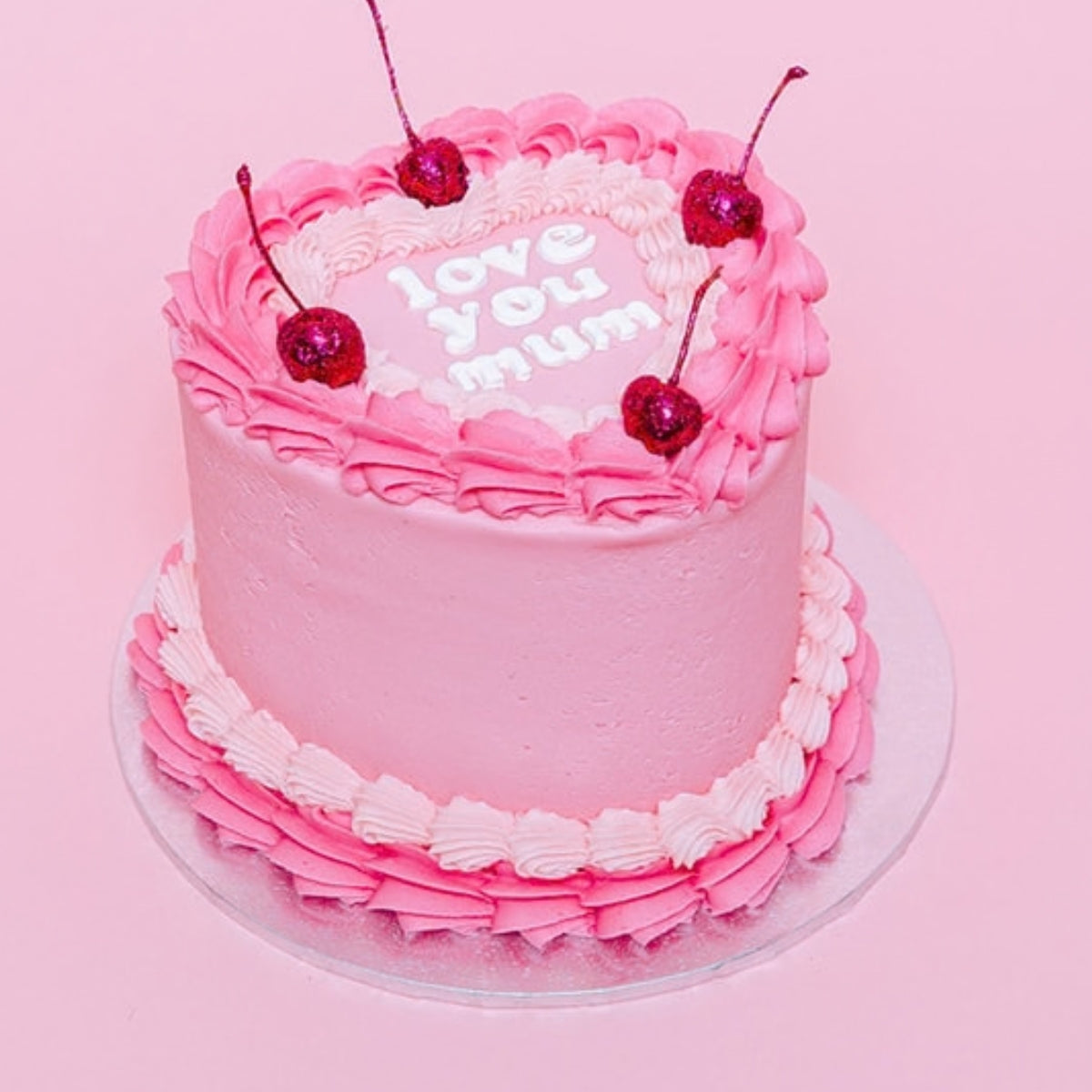 Mother's Day Vintage Heart Cake - The Cupcake Queens