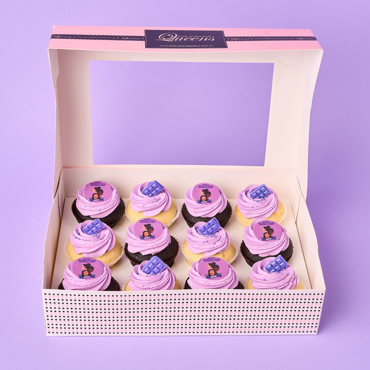 International Women's Day Deluxe Cupcakes - Regular Box - The Cupcake Queens