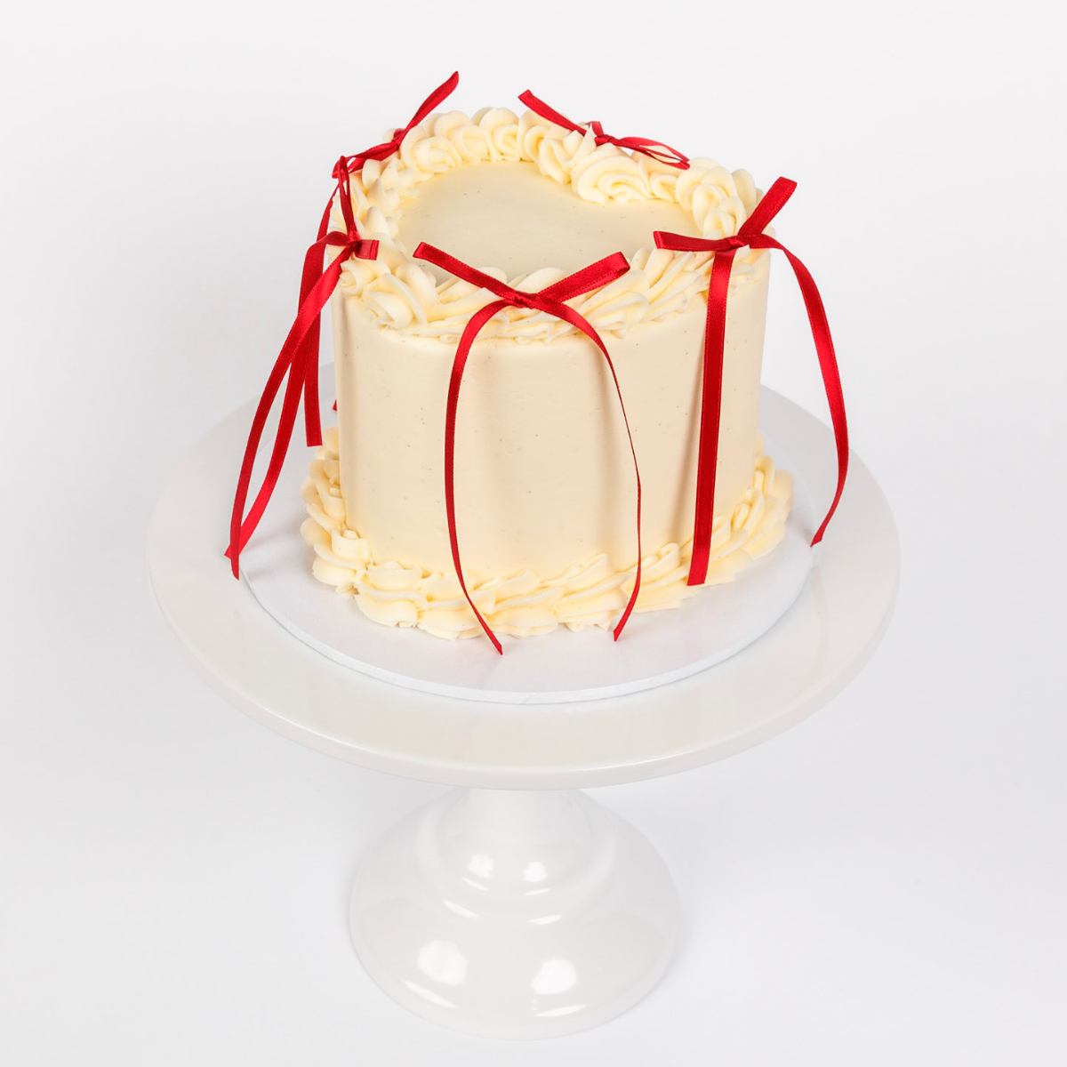 Vintage Heart Cake - Ribbon