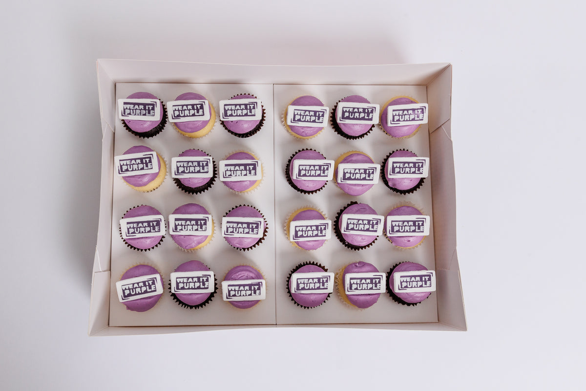 Wear It Purple Mini Cupcake Gift Box