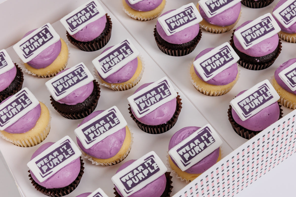 Wear It Purple Mini Cupcake Gift Box