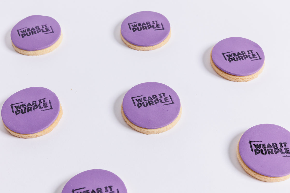 Wear it Purple Shortbread Cookies