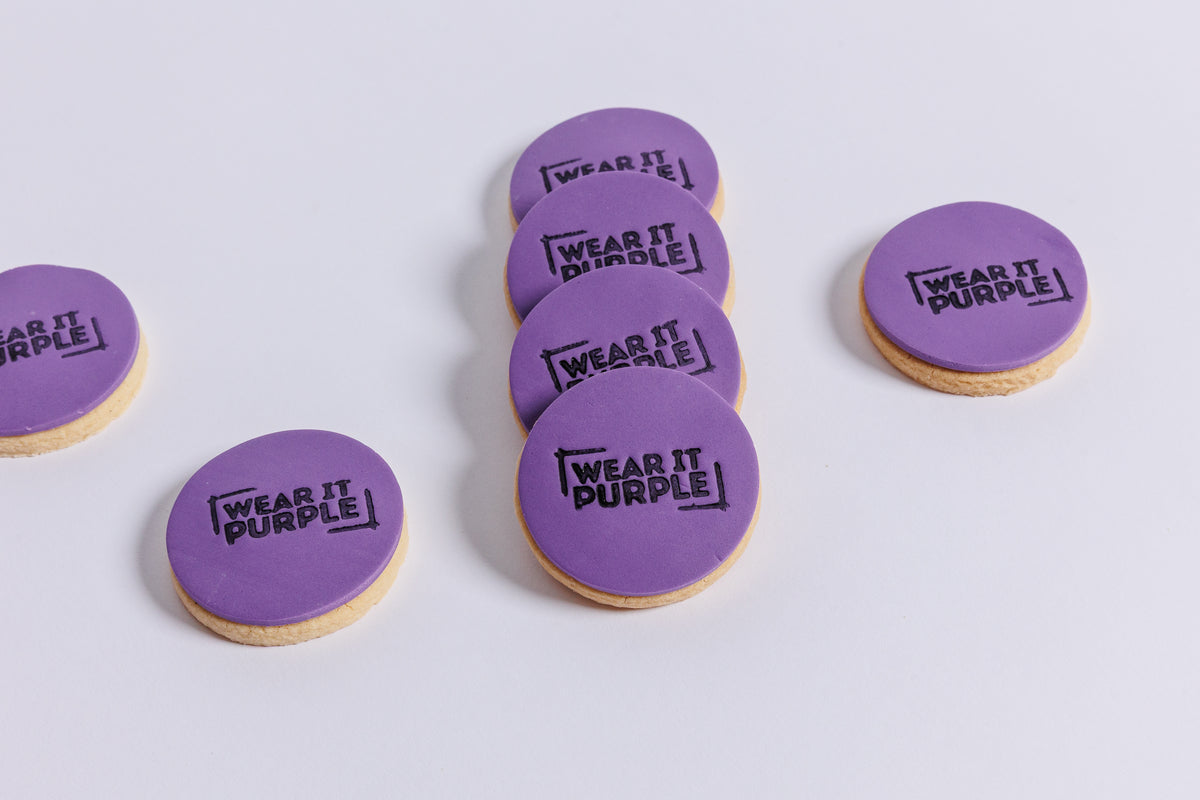 Wear it Purple Shortbread Cookies
