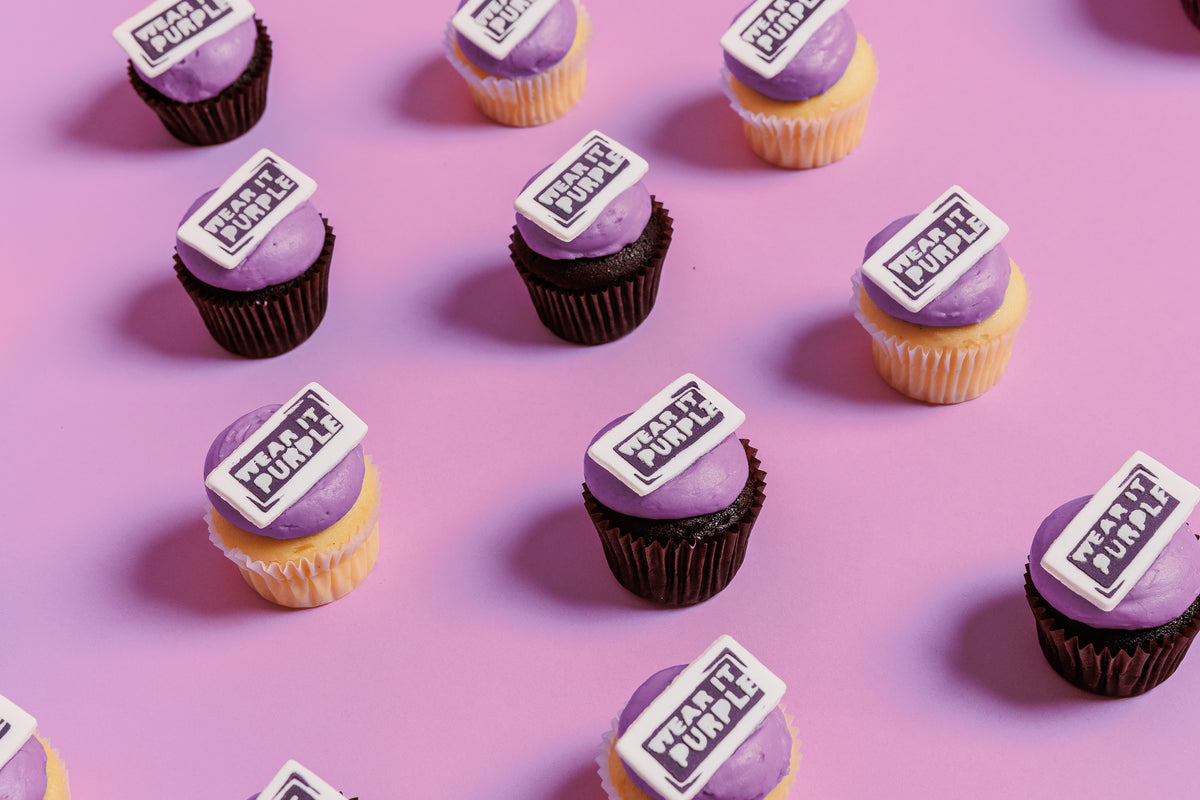 Wear It Purple Mini Cupcake Gift Box