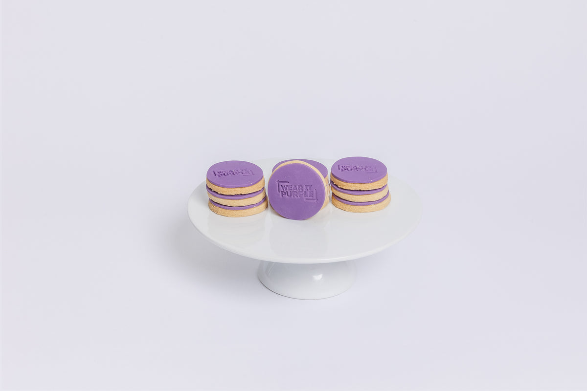 Wear it Purple Shortbread Cookies