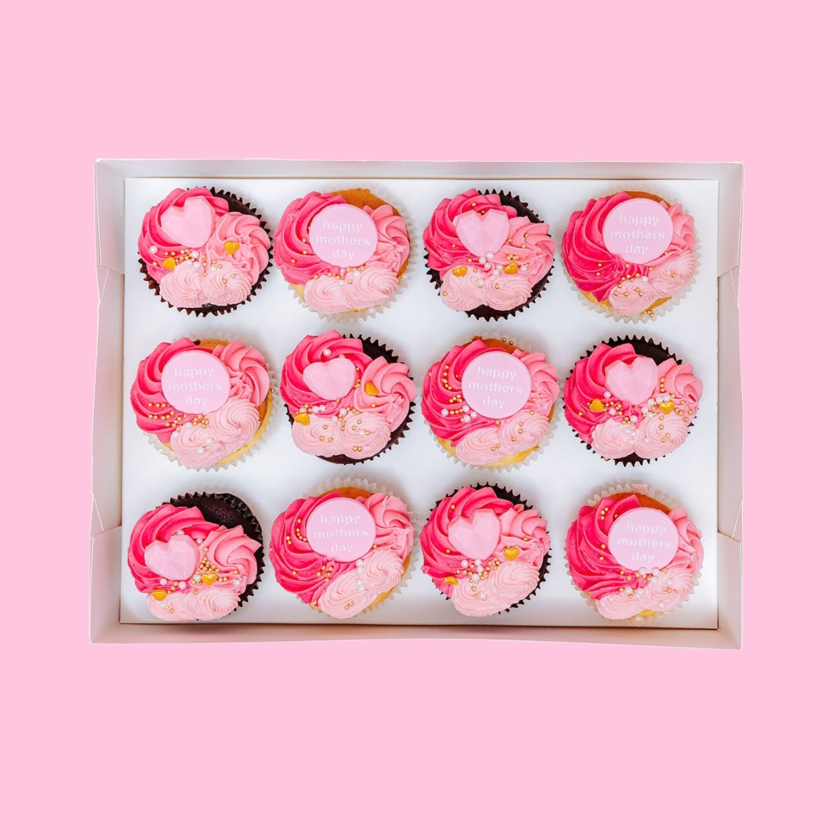 Deluxe Mother's Day Cupcakes Regular Gift Box - The Cupcake Queens