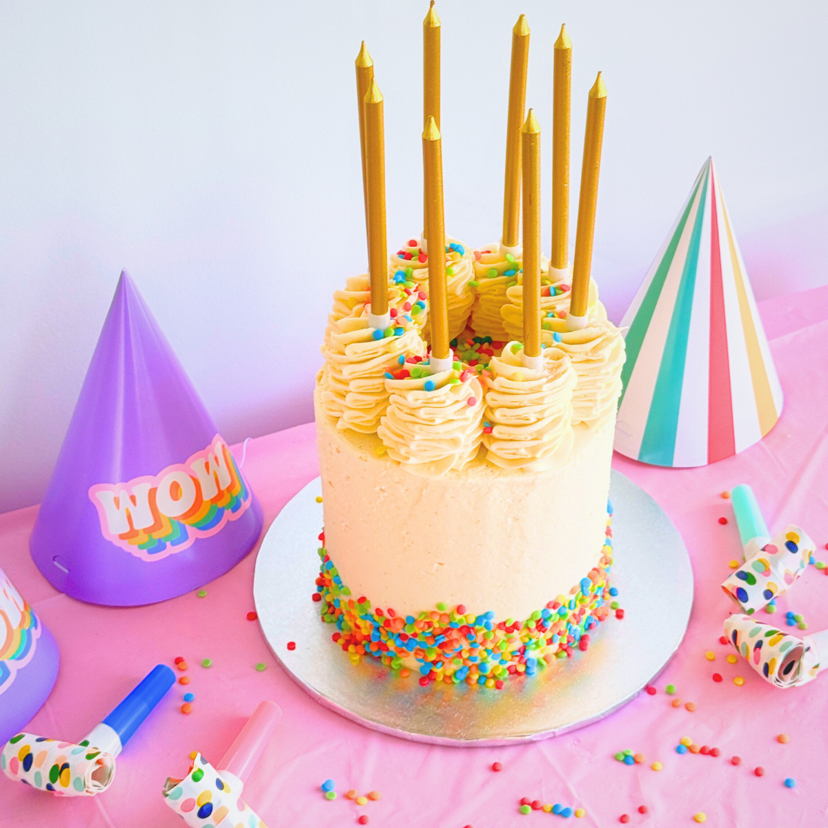 Party Candles - Gold - The Cupcake Queens