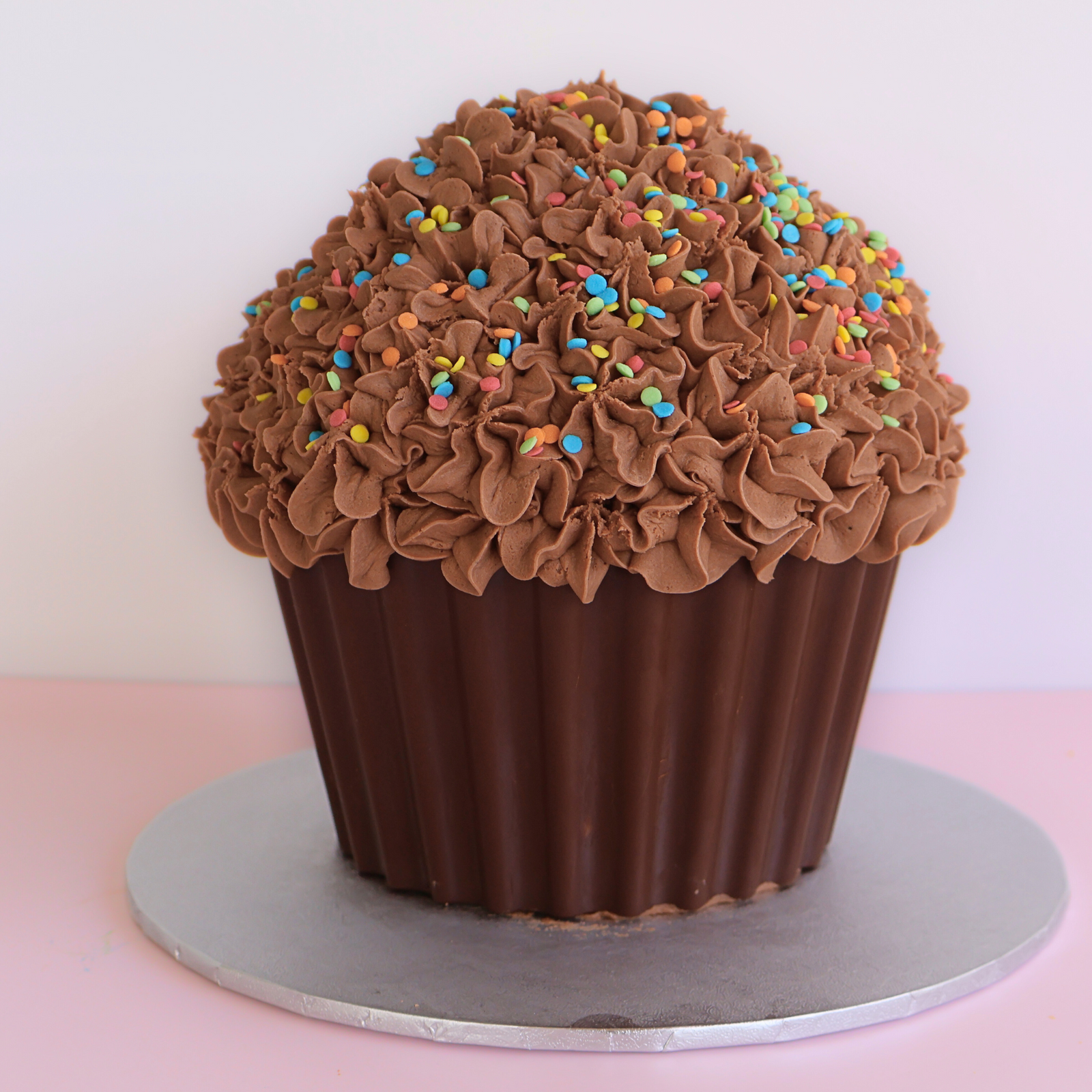 Double Chocolate Giant Cupcake Cake - The Cupcake Queens