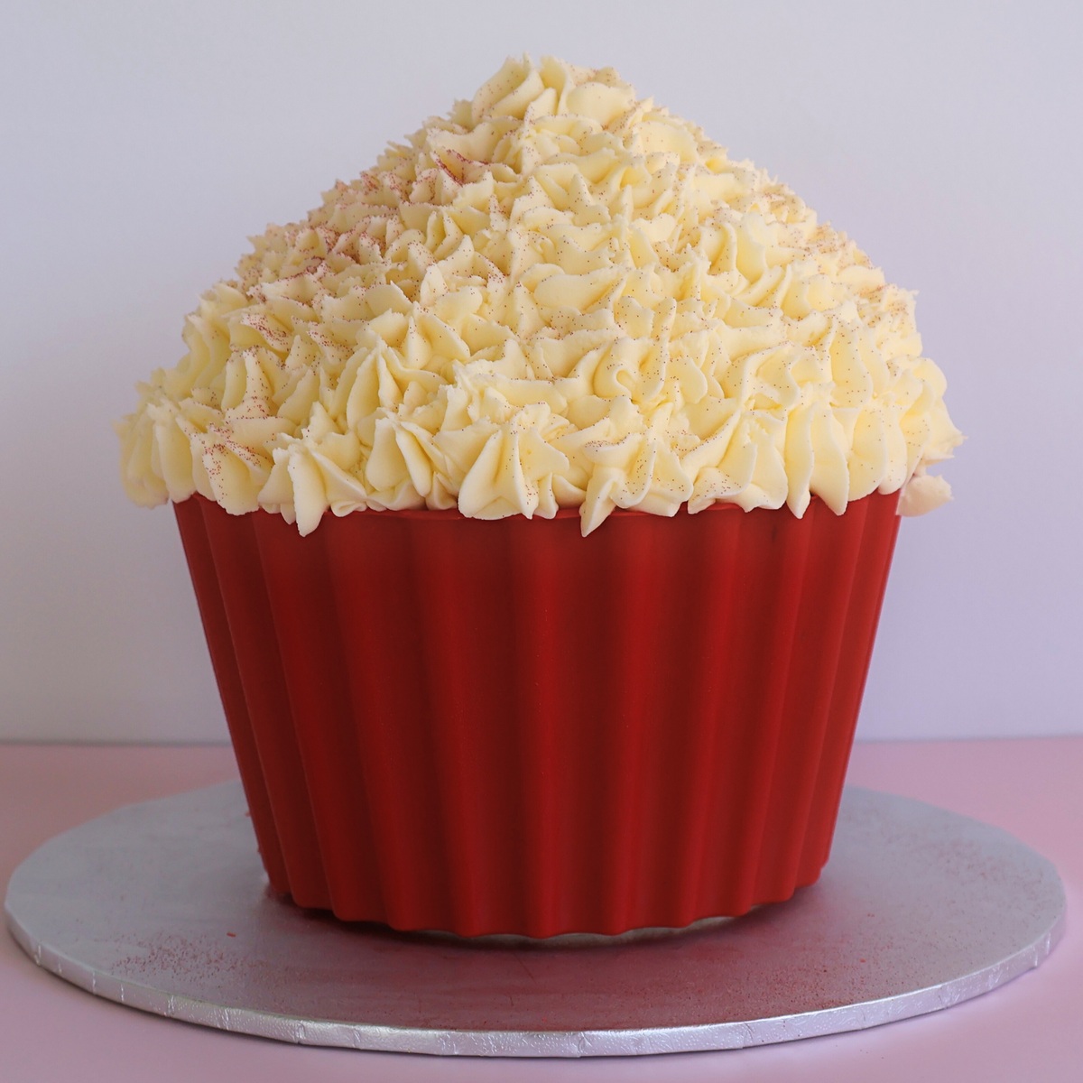 Red Velvet Giant Cupcake Cake - The Cupcake Queens