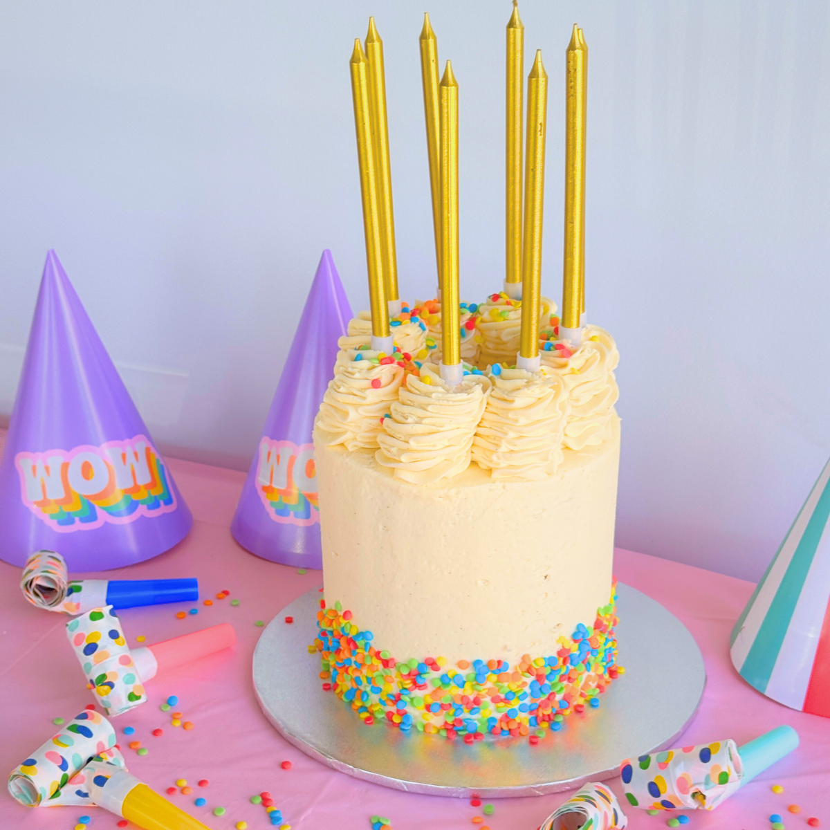 Party Candles - Gold - The Cupcake Queens