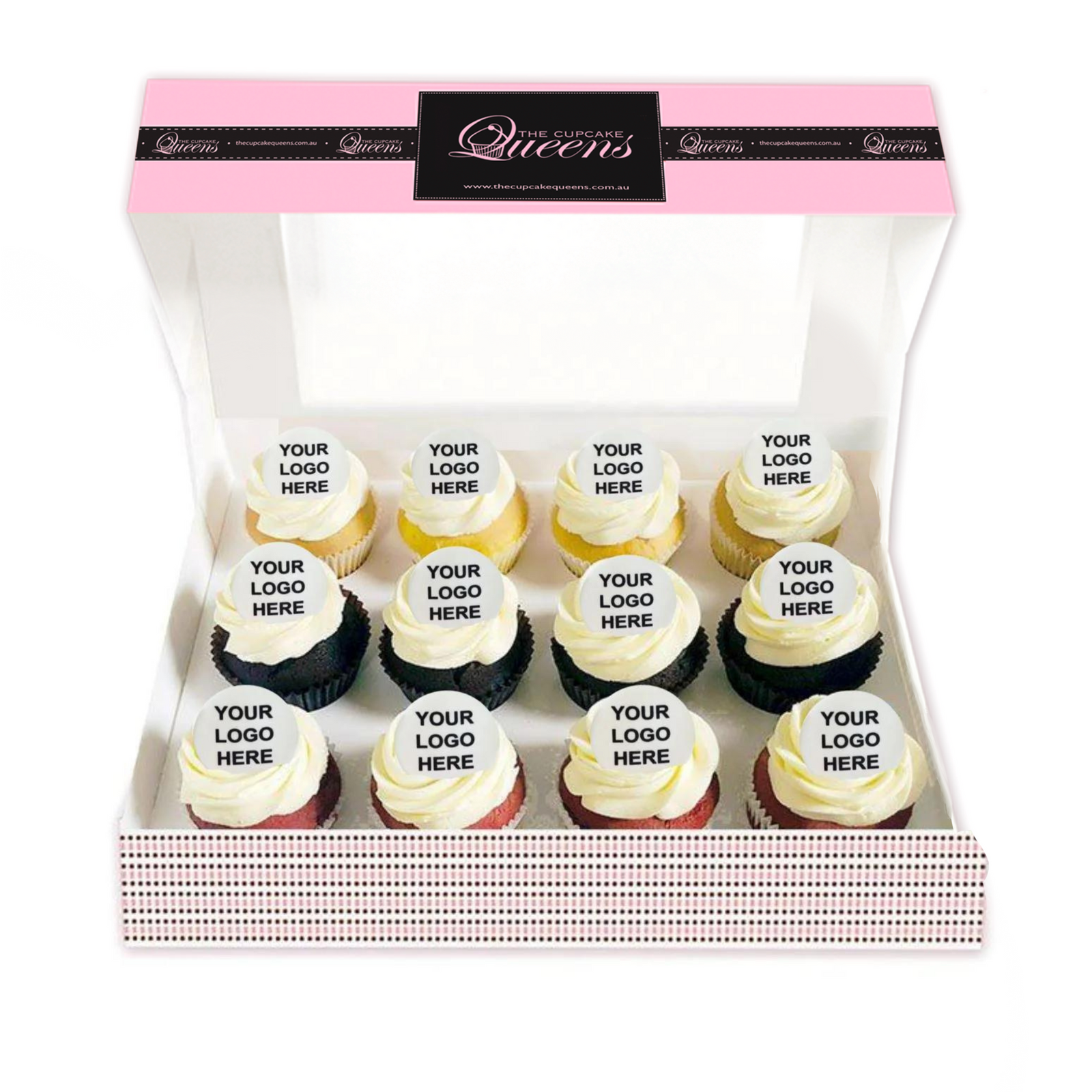 Corporate Logo Cupcakes - Regular - The Cupcake Queens