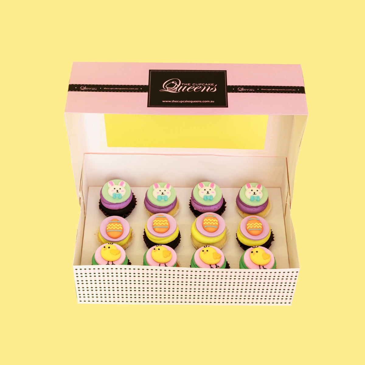 Easter Cupcakes - Mini Gift Box 12 Pack - The Cupcake Queens