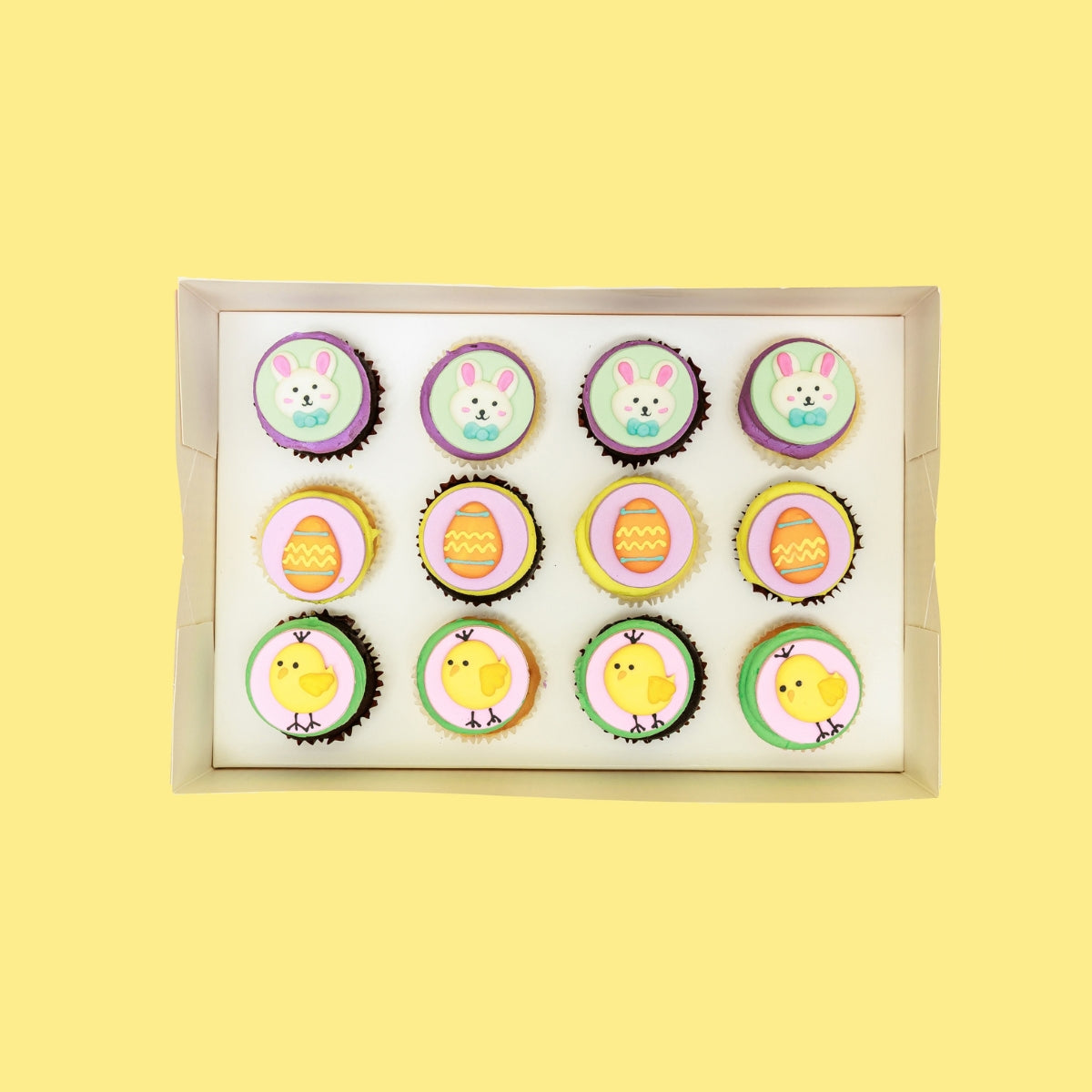 Easter Cupcakes - Mini Gift Box 12 Pack - The Cupcake Queens