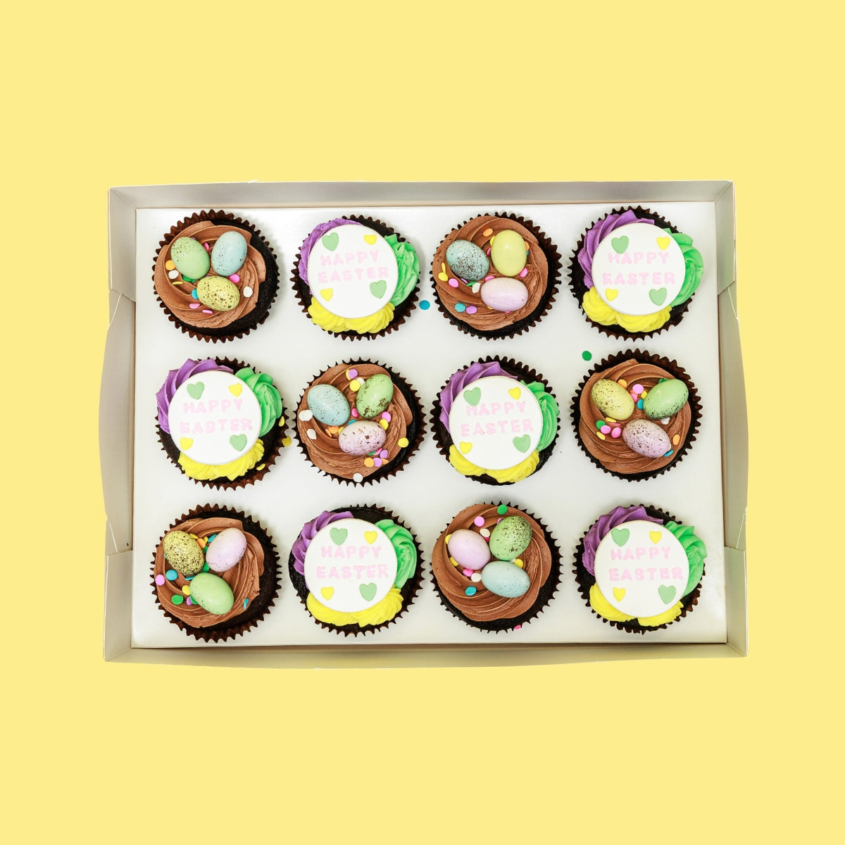 Deluxe Easter Cupcakes Regular Gift Box - The Cupcake Queens