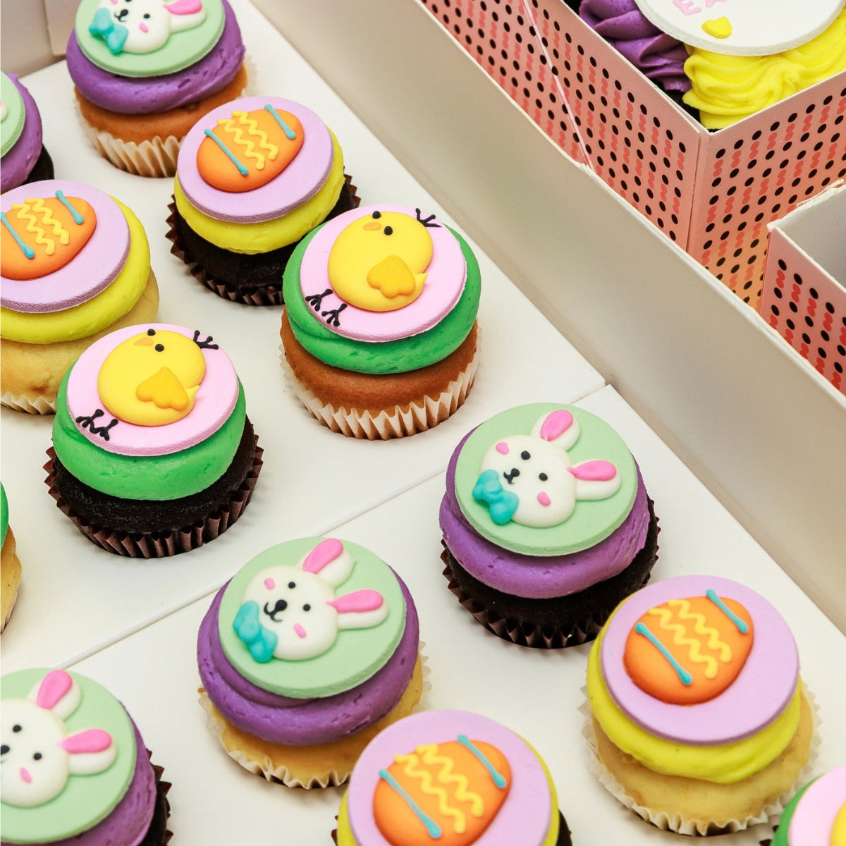 Easter Cupcakes - Mini Gift Box 24 Pack - The Cupcake Queens