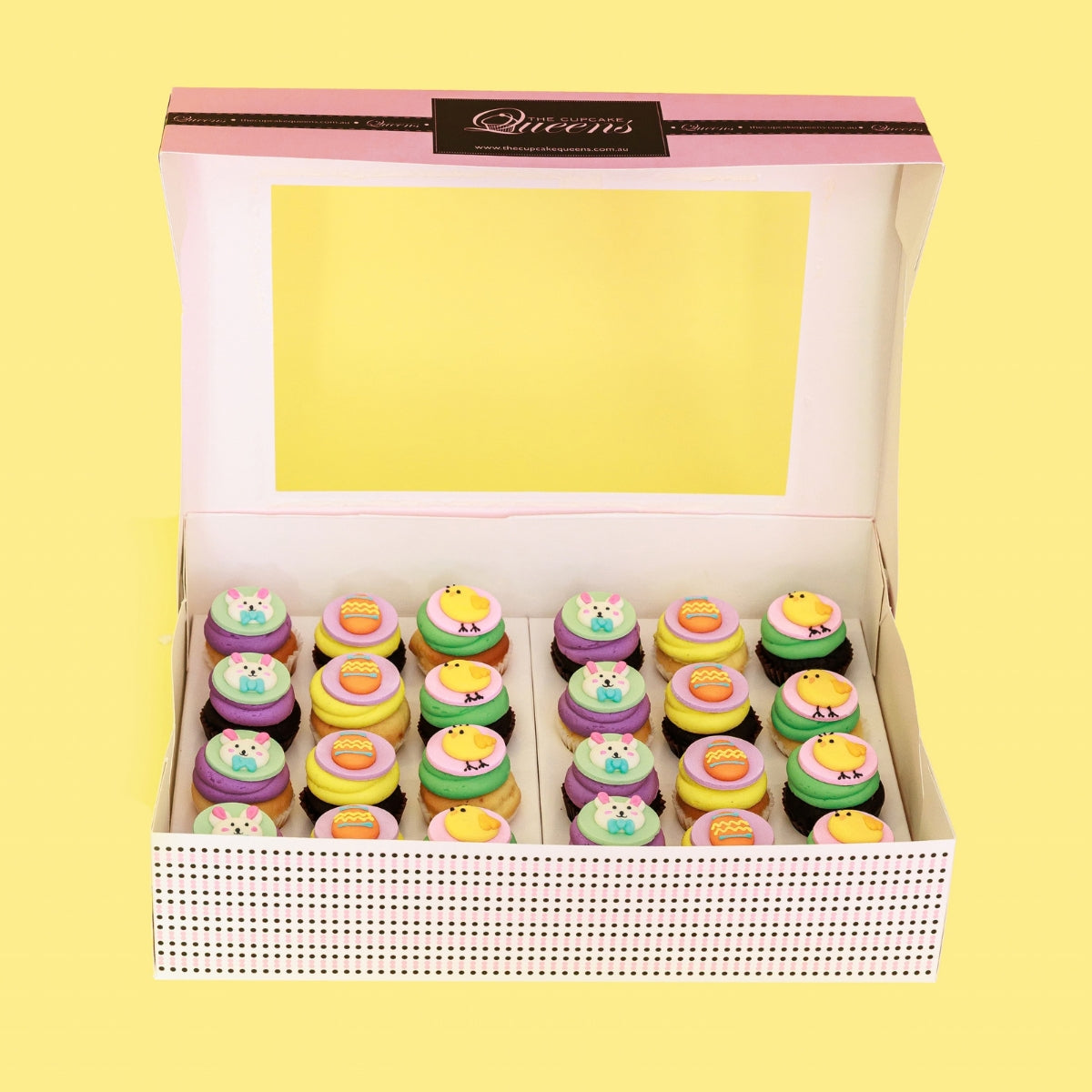 Easter Cupcakes - Mini Gift Box 24 Pack - The Cupcake Queens