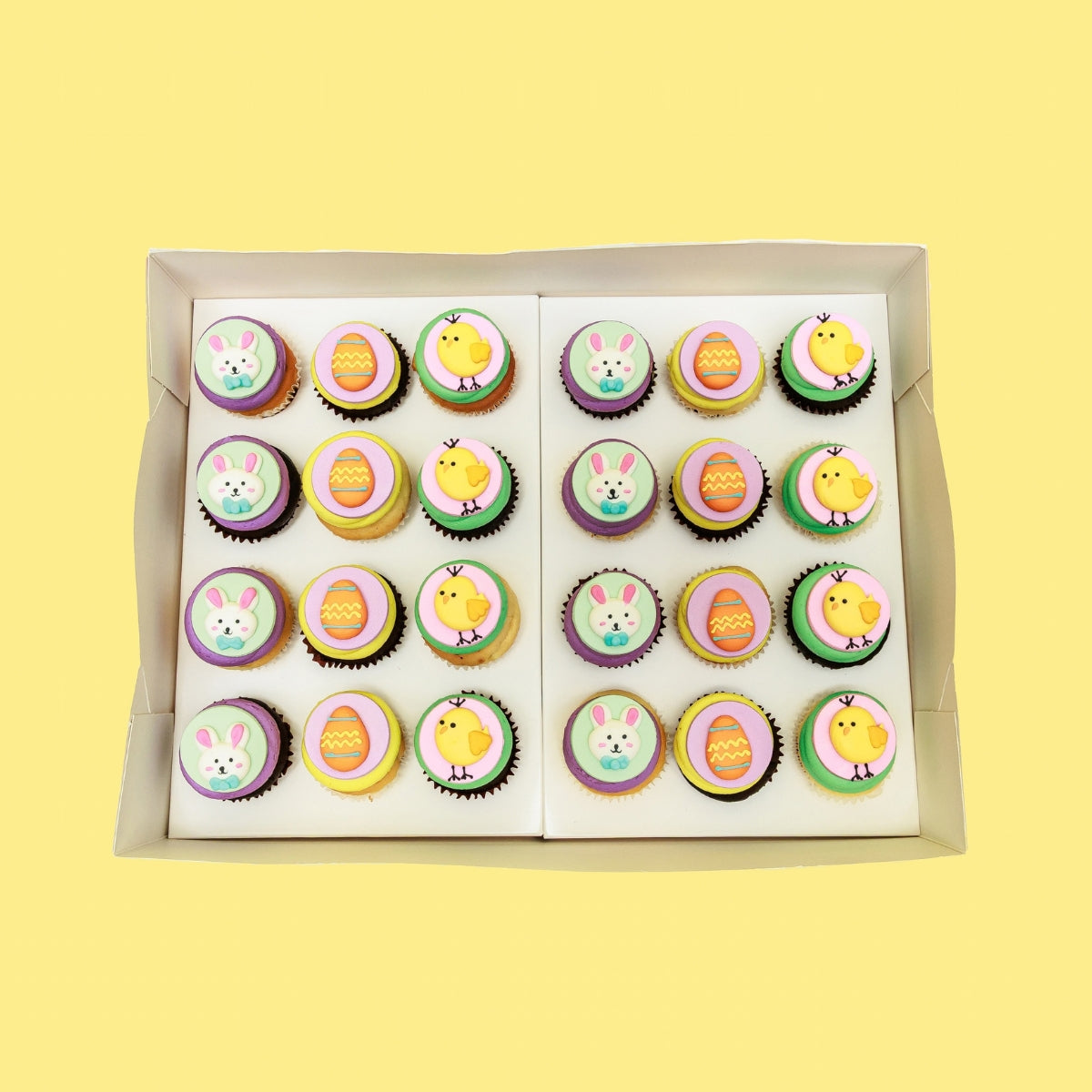 Easter Cupcakes - Mini Gift Box 24 Pack - The Cupcake Queens