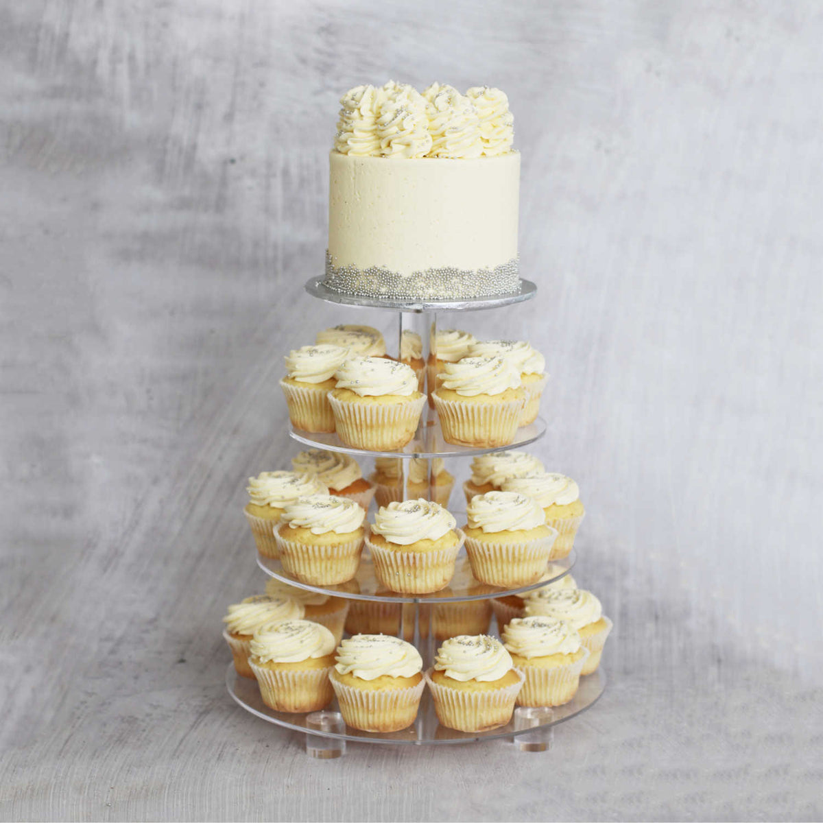Engagement / Wedding / Bridal Package with 4 Tier Stand Cupcakes-The Cupcake Queens