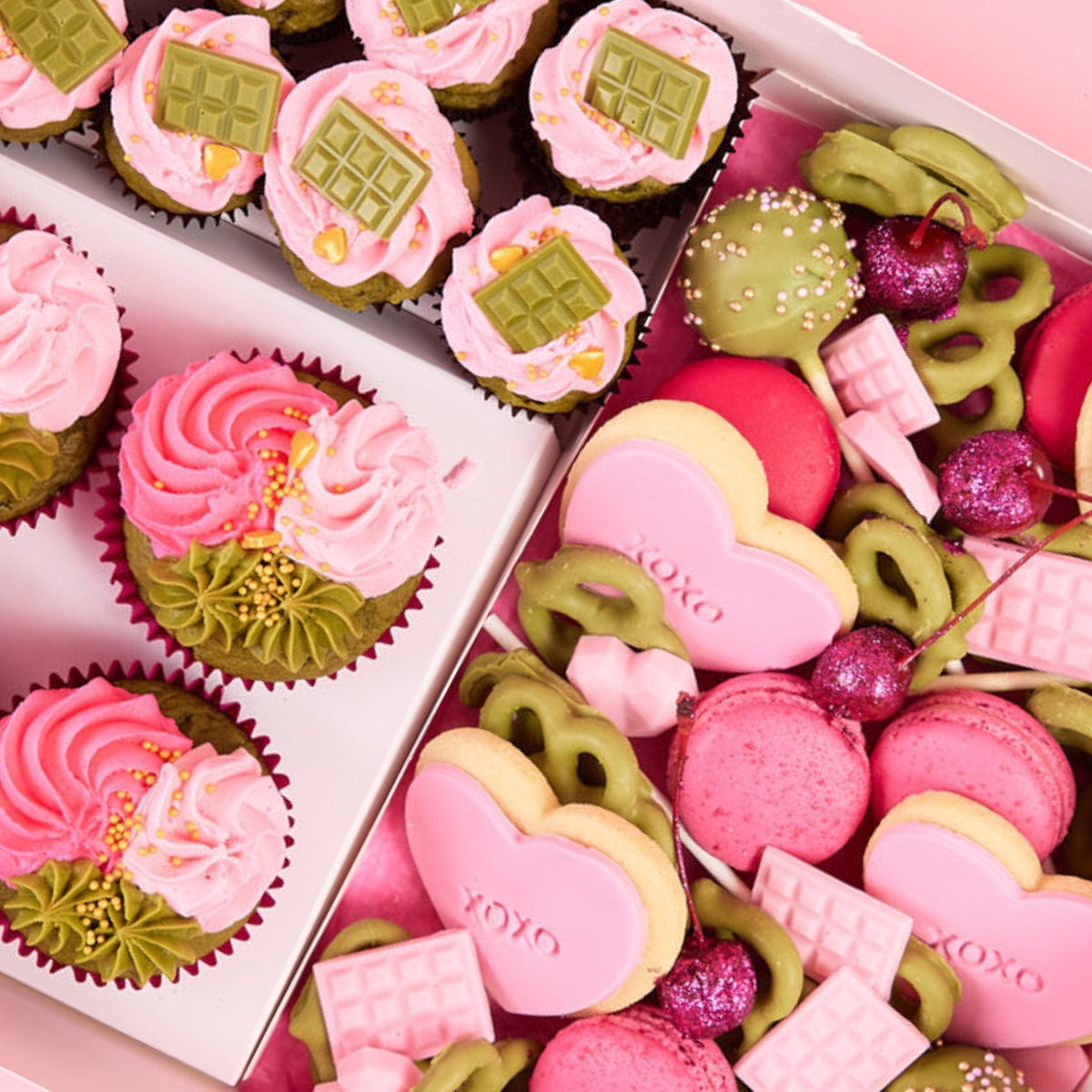 Galentine’s Dessert Box x Sad Girl Matcha | Group Box - The Cupcake Queens