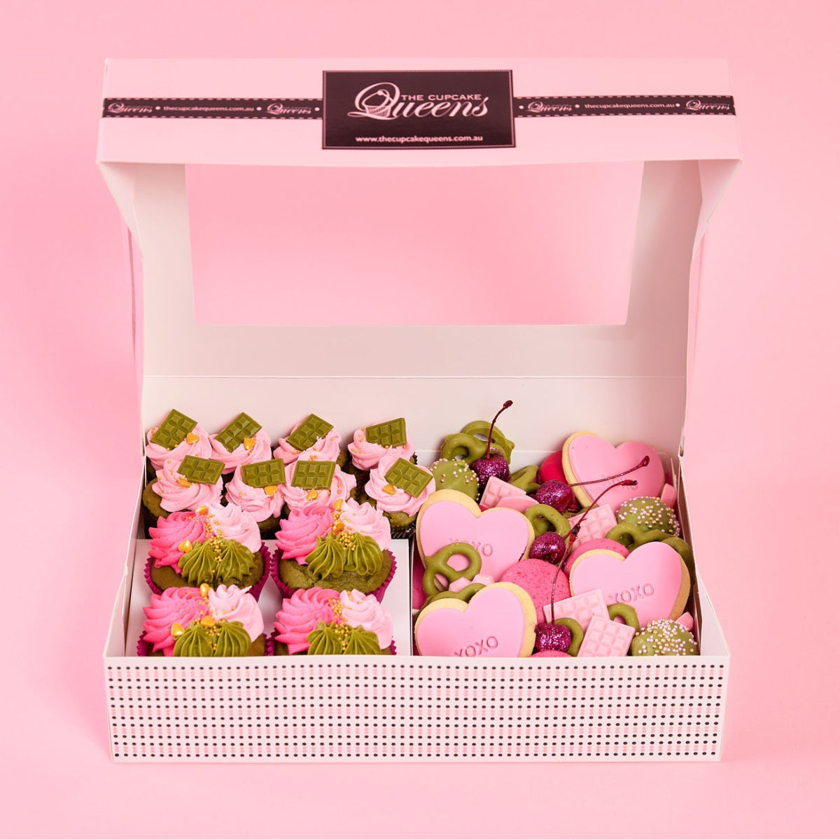 Galentine’s Dessert Box x Sad Girl Matcha | Group Box - The Cupcake Queens