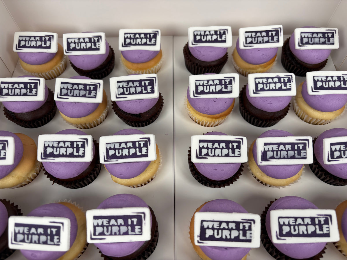 Wear It Purple Mini Cupcake Gift Box