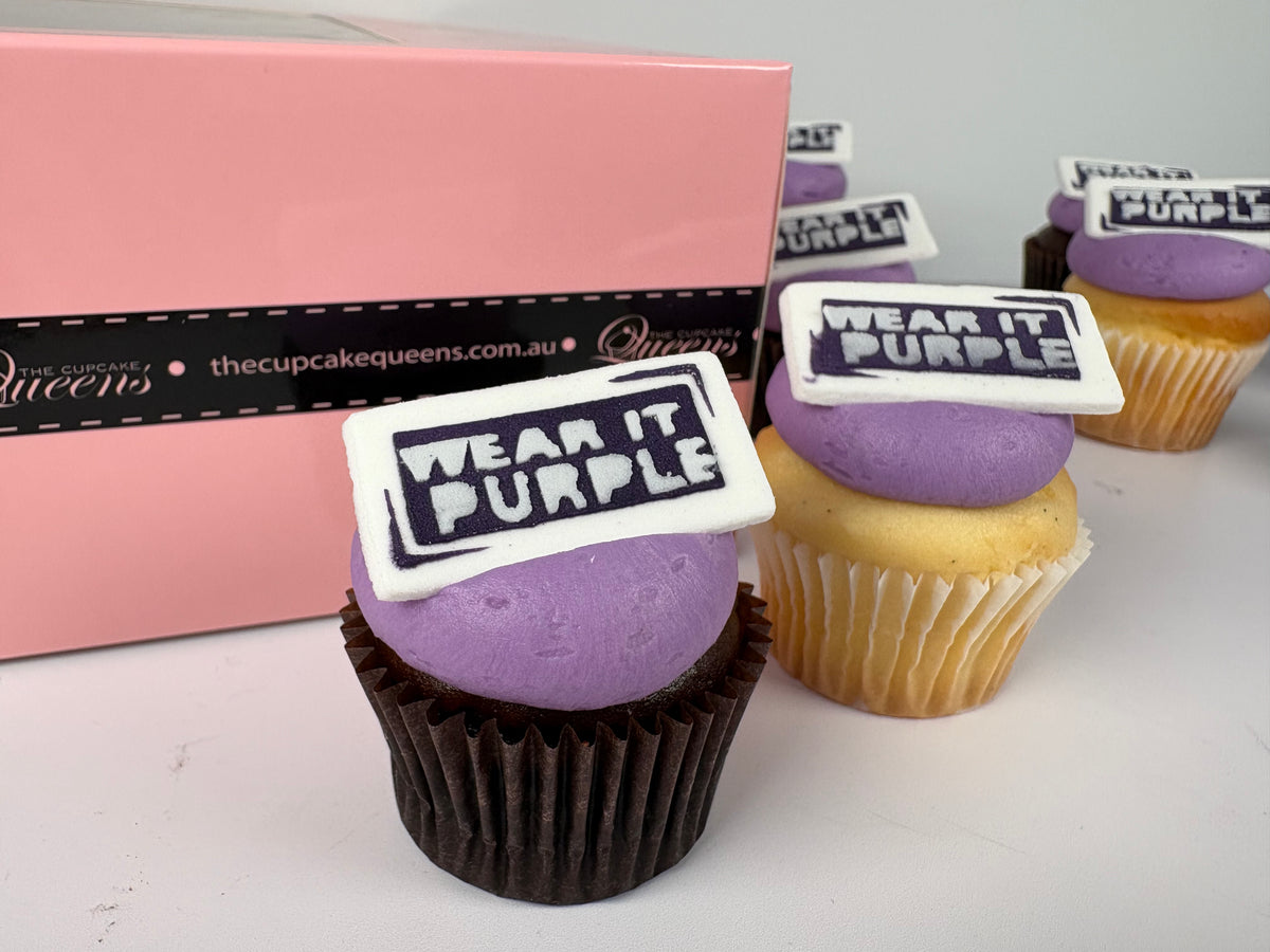 Wear It Purple Mini Cupcake Gift Box