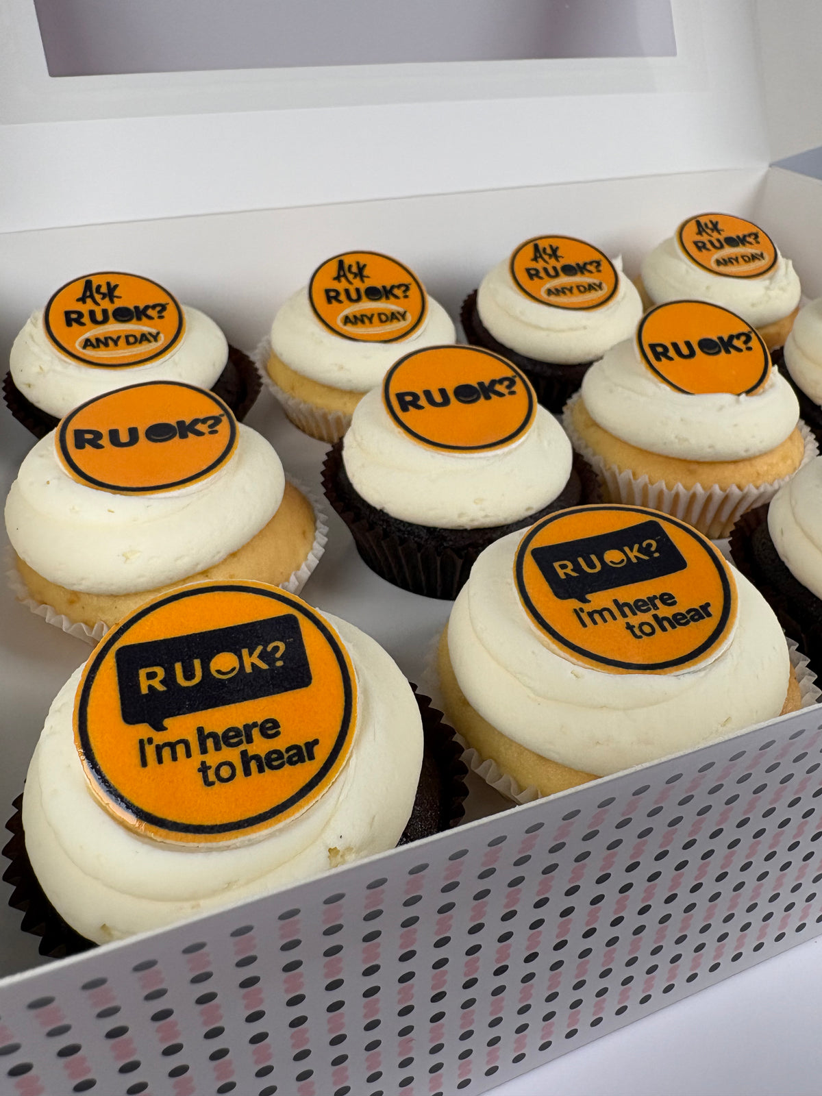 R U OK? Cupcake Gift Box