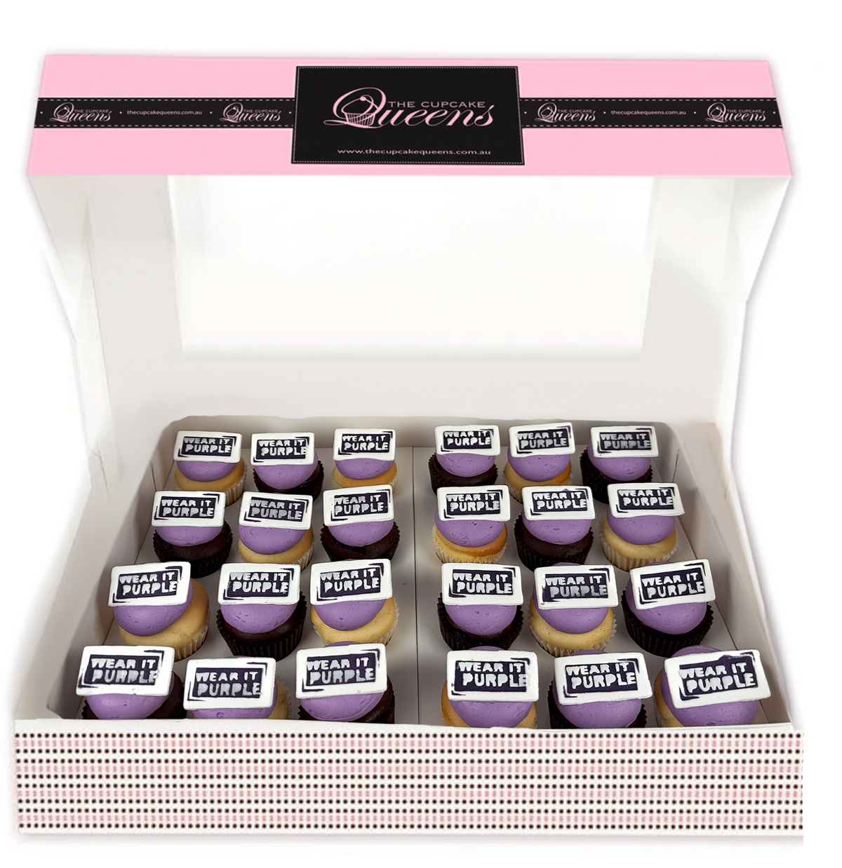 Wear It Purple Mini Cupcake Gift Box