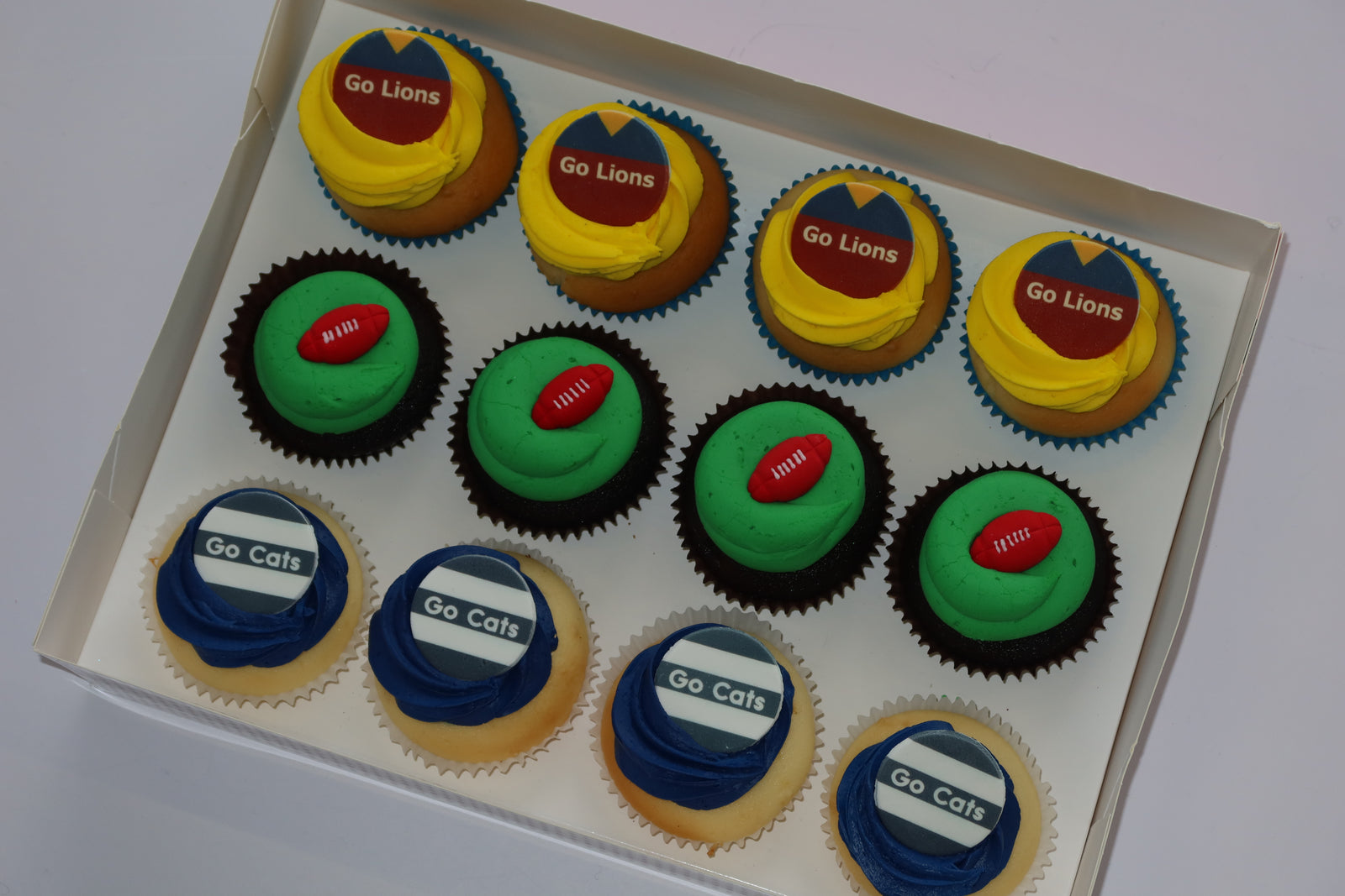 2025 Grand Final Cupcakes - The Cupcake Queens