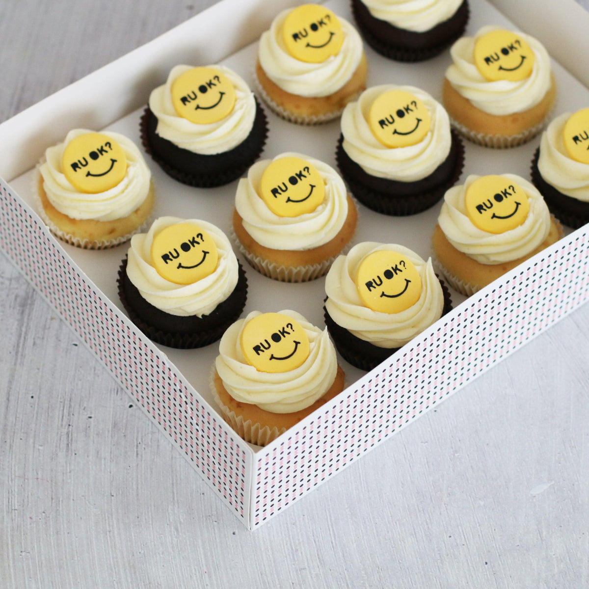 R U OK Regular Box-The Cupcake Queens