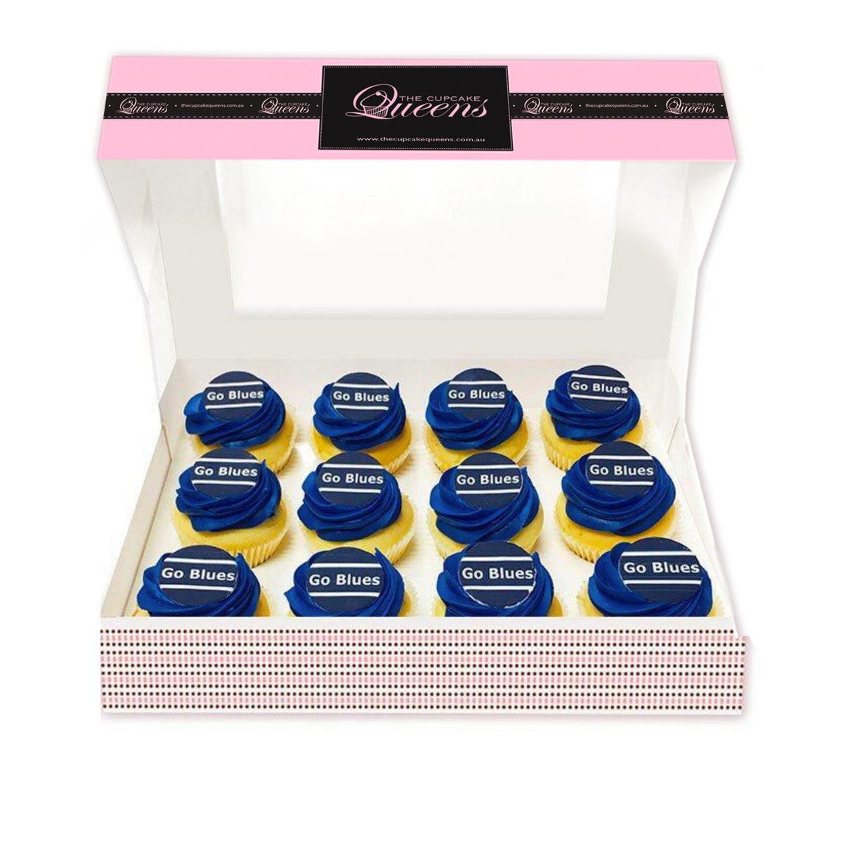 Go Blues - Football Cupcakes - The Cupcake Queens