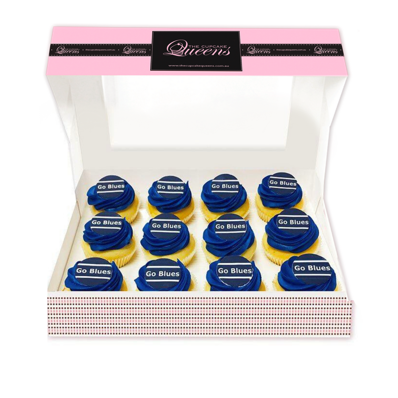 Go Blues - Football Cupcakes - The Cupcake Queens