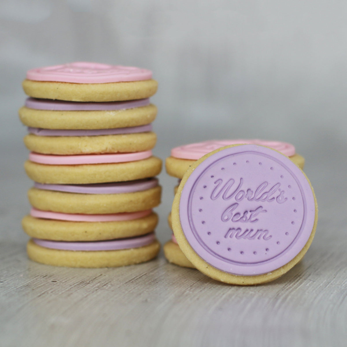 Super Mum + World's Best Mum Shortbread Cookies Special Occasion The Cupcake Queens 