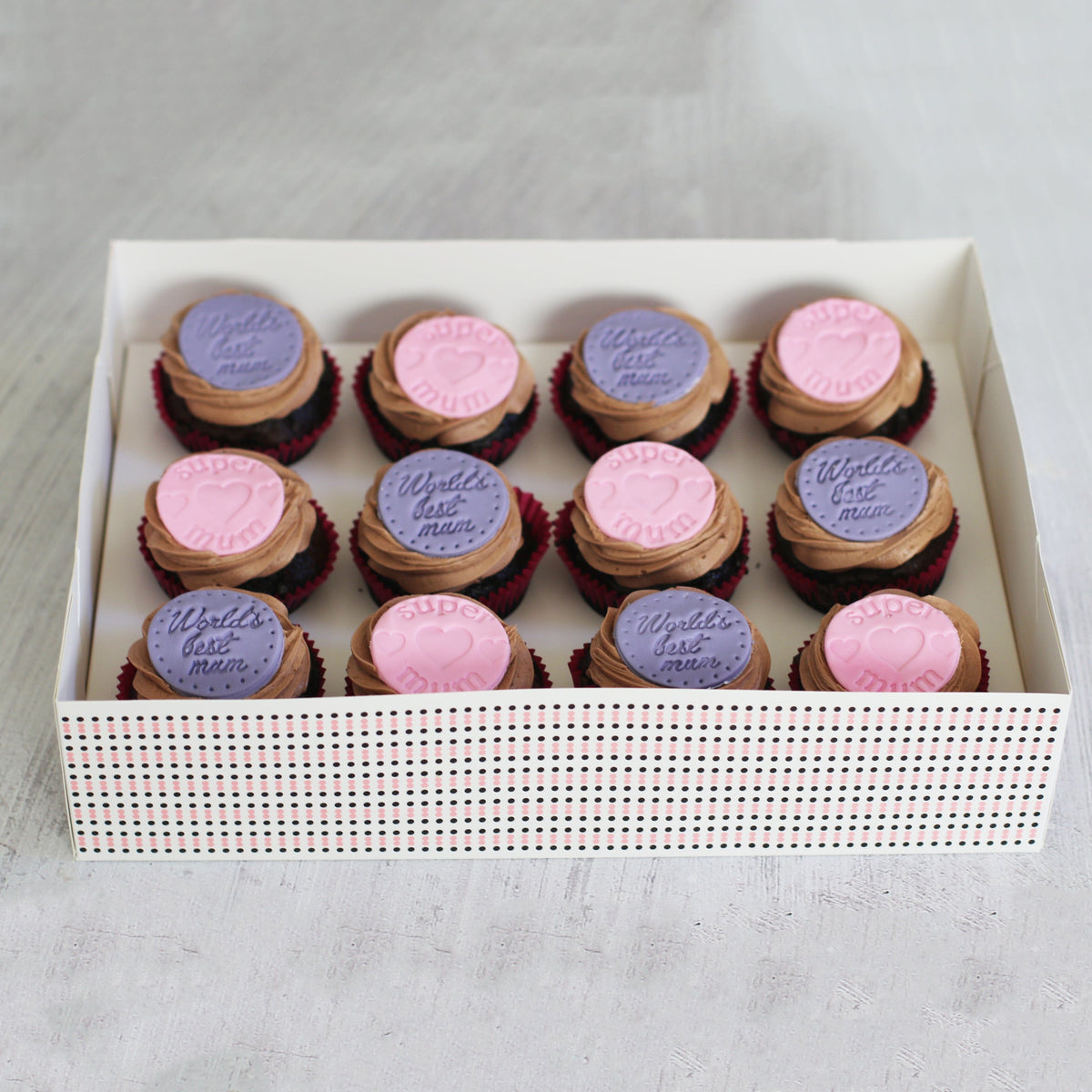 Mother's Day Gluten and Vegan Friendly Regular Size Giftbox Cupcakes Pre Selected Boxes The Cupcake Queens 